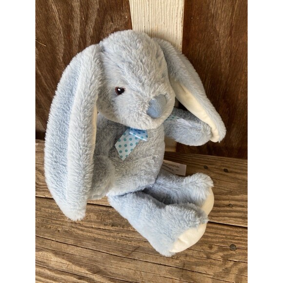 Greenbriar Int Rabbit Bunny Plush 16 inch Blue Long Floppy Ears Stuffed Animal - Picture 7 of 8